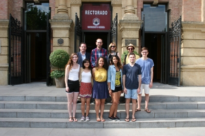 Antonio Raign y Juan de Dios Torralbo con los alumnos de la VCU