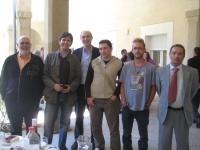 De izqda. a dcha. Gerardo Pedrós, Antonio Gomera, Manuel Vaquero, Javier Herreros, Alejandro Peinazo y Francisco Villamandos