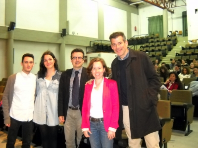 De izq a dcha Miguel Ángel Torres, Trinidad Montero, , Miguel Ángel Martínez, Paula Martín y Julián Jiménez