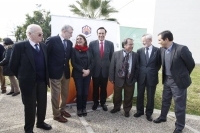 De izq a dcha Amador Jover, Jose Manuel Roldn, Elena Corts, Jose Carlos Gmez Villamandos, Eugenio Domguez, Jose Pea y Jose Antonio Nieto en el acto inaugural