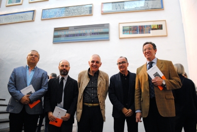 De izq a dcha, Juan Miguel Moreno, Luis Medina, Jose Maria Báez, Jose Alvarez y Eulalio Fernández