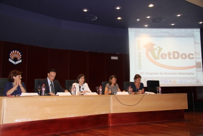 Un momento de la inauguración del congreso en el Salón de Actos del Rectorado de la Universidad de Córdoba.