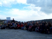 Foto de familia de la visita al Parque Natural de las Sierras de Cardea y Montoro