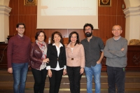 De izq. a dcha., José María Castellano Martínez, Carmen Expósito Castro, Sylvie Monjean-Decaudin, Manuela Álvarez Jurado, Francisco Rodríguez Rodríguez y Ricardo Córdoba de la Llave