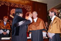 Ricardo Lagos reivindica el papel de la Universidad en la construcción del futuro con ocasión de su investidura como doctor honoris causa de la Universidad de Córdoba.