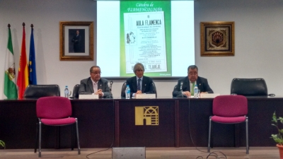 De izq. a dcha. Juan Antonio Caballero Molina, Luis Pérez Cardoso