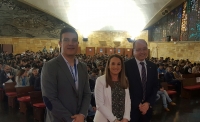 De izquierda a derecha, Eduardo Sánchez, Esther Ruiz y Antonio José Cubero.