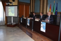 De izquierda a derecha, Luis Miranda, Antonio Cubero y Diego Medina, en la inauguración del Congreso